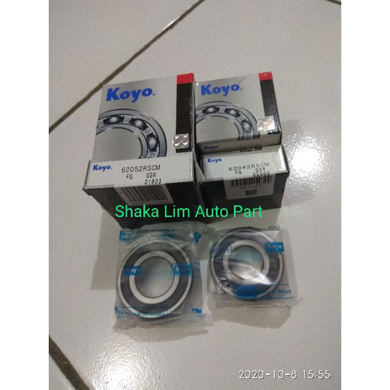 Bearing Lahar Laher Roda Depan Luar Dalam Suzuki Carry ST100 Extra 1.000cc 6204 6205 KOYO Original