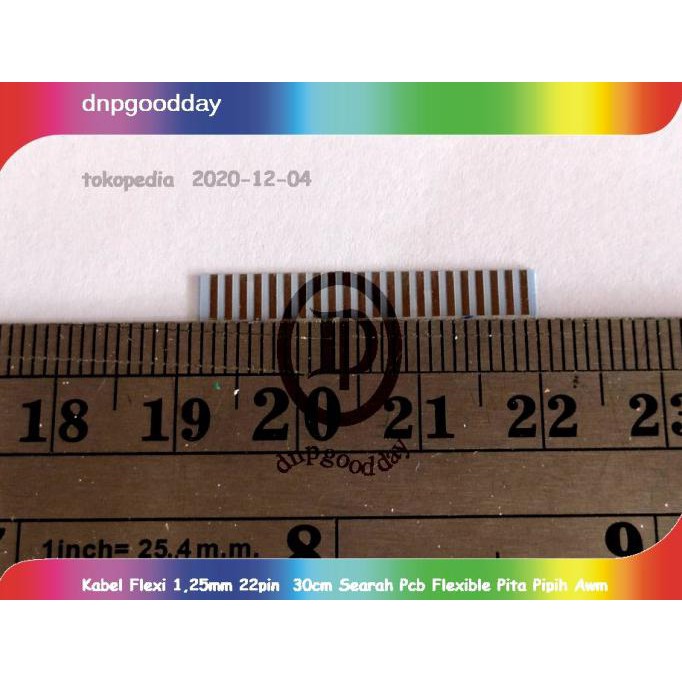 

Kabel Flexi 1,25Mm 22Pin 30Cm Searah Pcb Flexible Pita Pipih Awm Dnpgood11 Kualitas Baik
