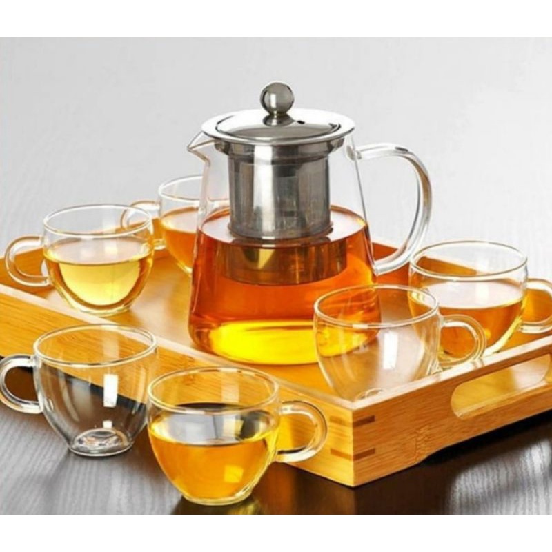 KJ - Pitcher 750ml / Teko Kaca / Teko Tahan Panas / Pitcher Air Panas