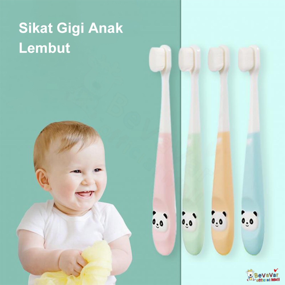 BEVAVAR 2-12Tahun Sikat Gigi Anak Bayi Halus Lembut Karakter Toothbursh Lucu Sikat Gigi Baby