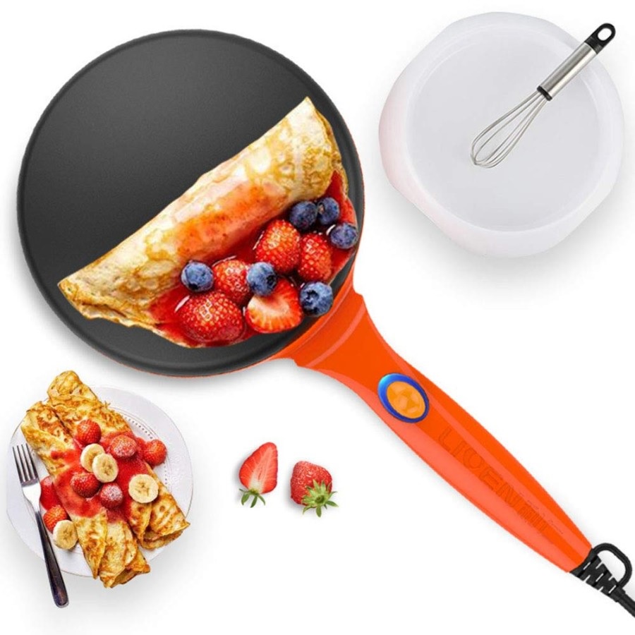 LIVEN BC-411A -Thin Pancake Baking Non-Stick Pan - Alat Pembuat Crepe Dadar Gulung Praktis 600W