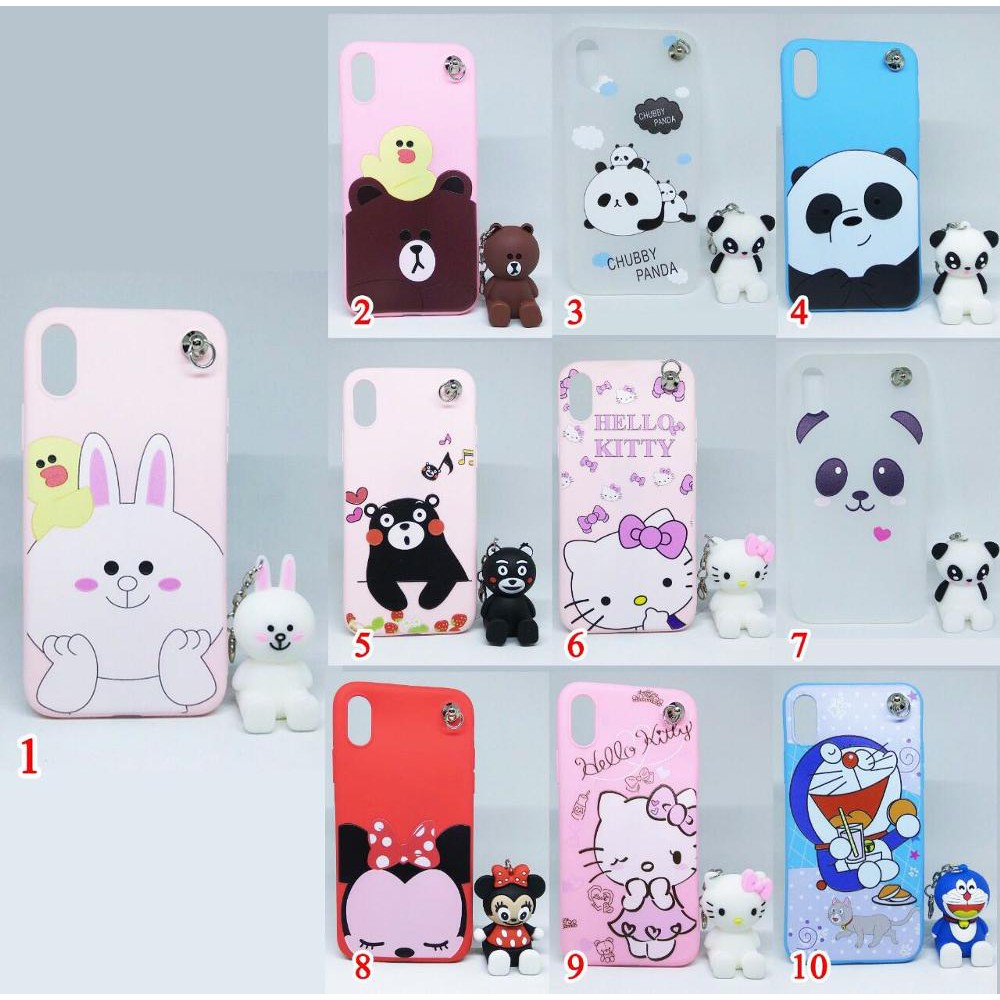 Case Softcase Xiaomi Mi A1 Mi 5x Motif Gantungan Boneka Lucu Imut