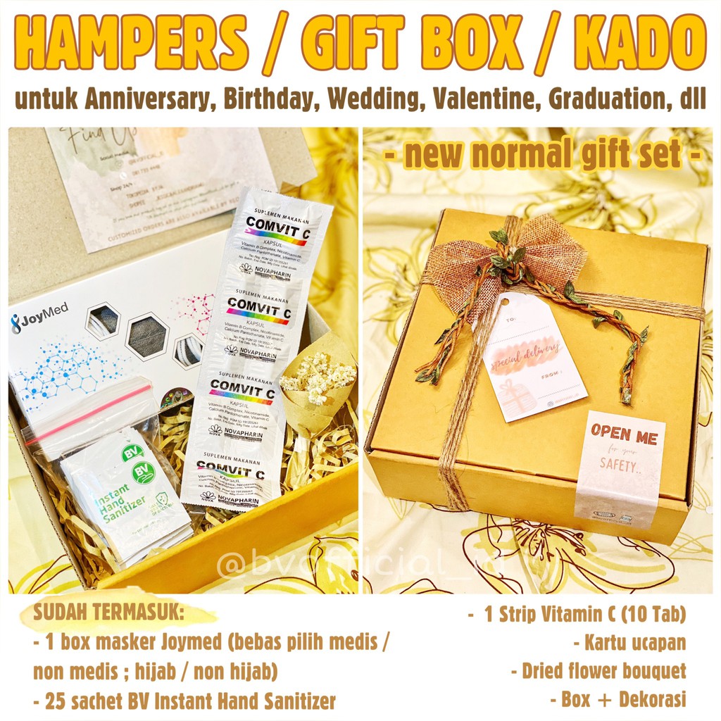 

New Normal Gift Set - Hampers / Kado / Gift Box untuk Birthday, Kado Ultah, Anniversary, Graduation