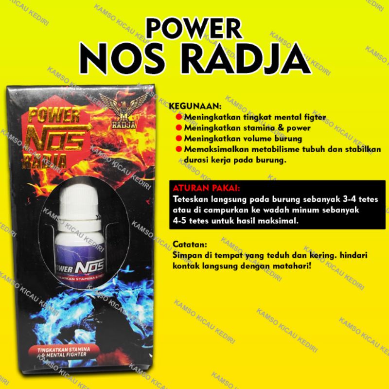 VITAMIN POWER NOS RADJA VITAMIN BURUNG BERKUALITAS TERBAIK / VITAMIN MURAI BATU