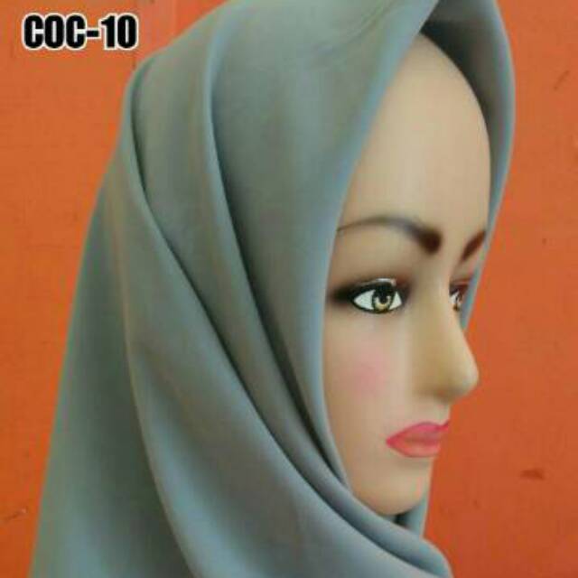 Jilbab Polos Segiempat-Wolfis