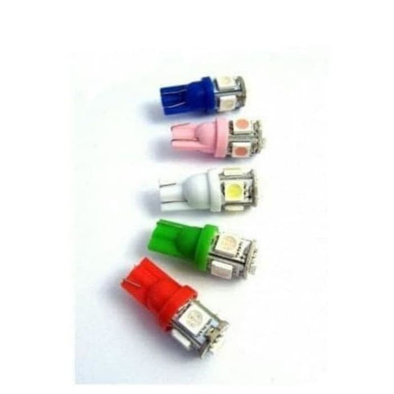 Lampu LED Jagung T10 Senja / Sein / Rem / Kabin / Speedometer / Plat Mobil Motor Termurah Terlaris-3