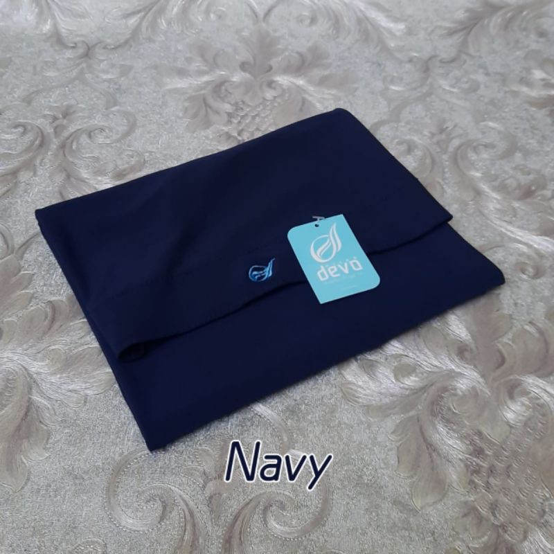 hijab instan bergo malay | jersey premium devo hijab-(Navy) (BM)