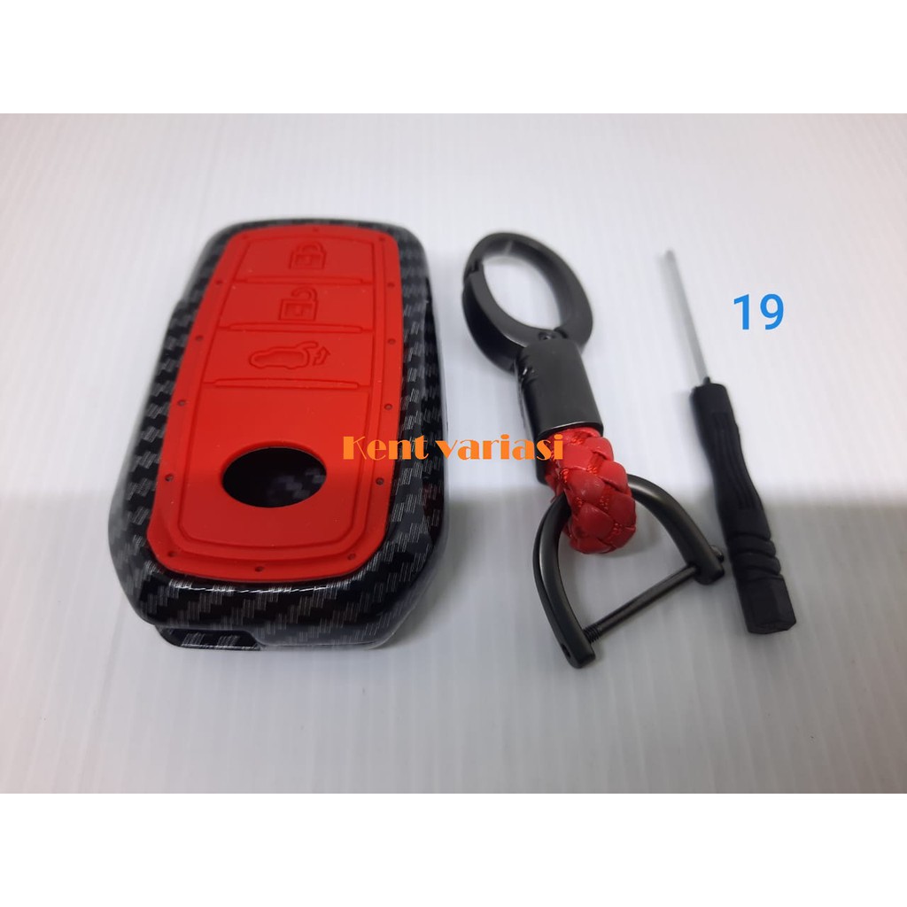 Cover Kunci Case Key Kondom Remote Fortuner VRZ Innova Carbon Casing