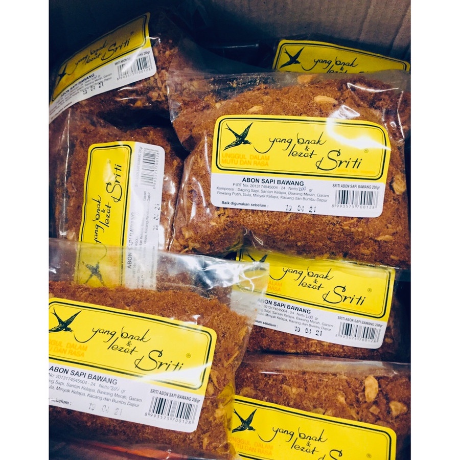 

Sriti Abon Sapi Bawang 200gr | daging | abon | makanan | kering | dryfood