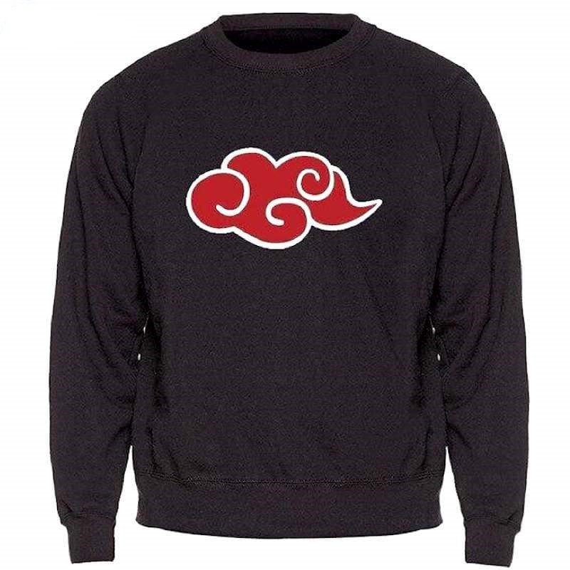 Sweater Crewneck AKATSUKI Anime NARUTO Jumper Pria Wanita Bahan Fleece Size S M L XL XXL XXXL