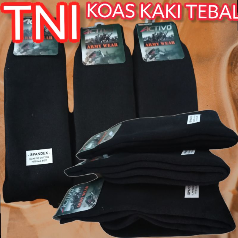 Kaos Kaki Tebal/Kaos Kaki TNI Polos/Kaos Kaki Tebal Panjang