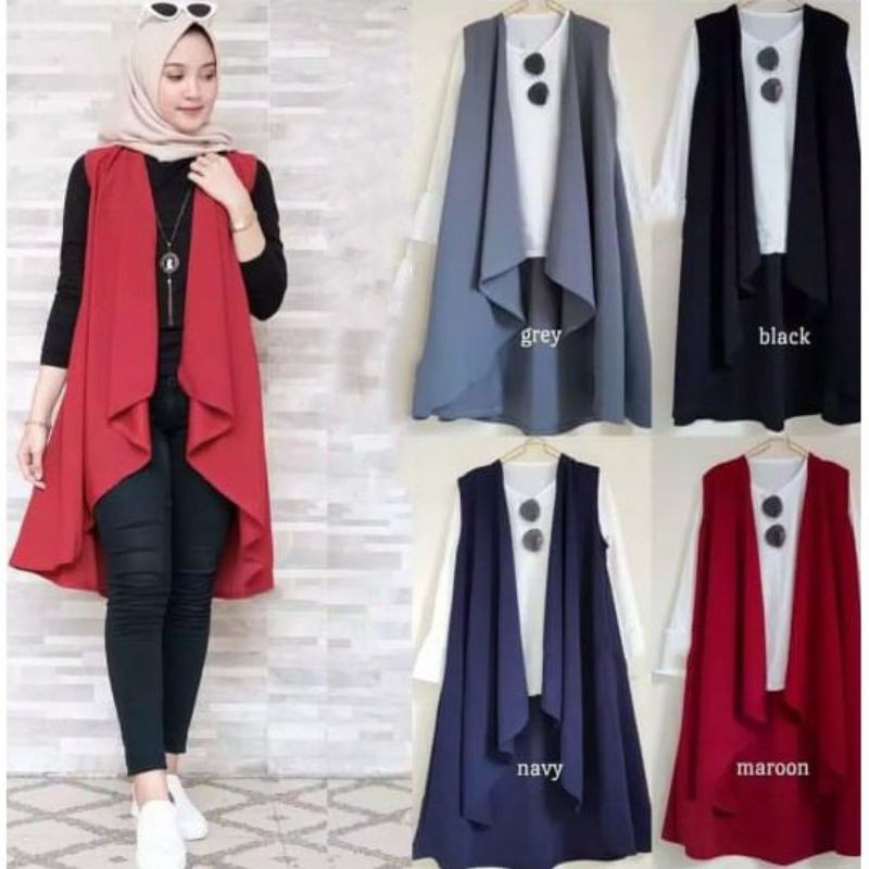 Rompi Muslim Wanita kekinian / vest Lavina