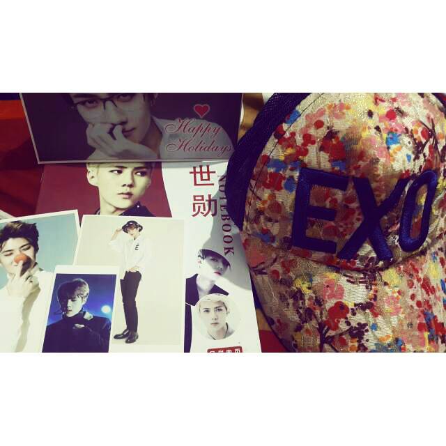 

Set topi & notebook sehun EXO