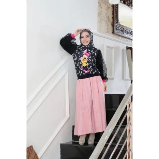 Sacoll collection super best seller original baju muslim wanita lengan panjang rok setelan