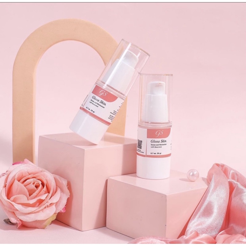 Serum and Moisturizer whit sunscreen Glosa skin