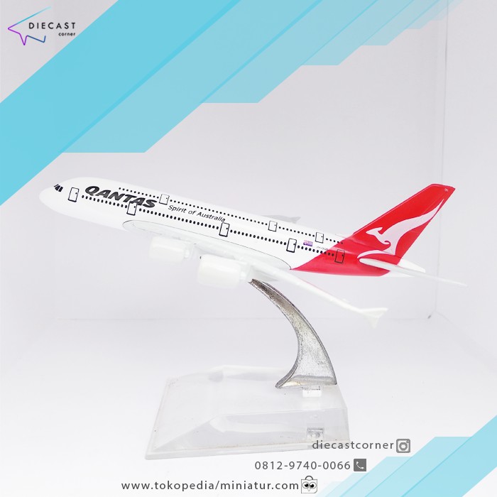 Diecast Pesawat Jet - Diecast Pesawat - Miniatur Pesawat Garuda Miniatur Pesawat Qantas Airways A380