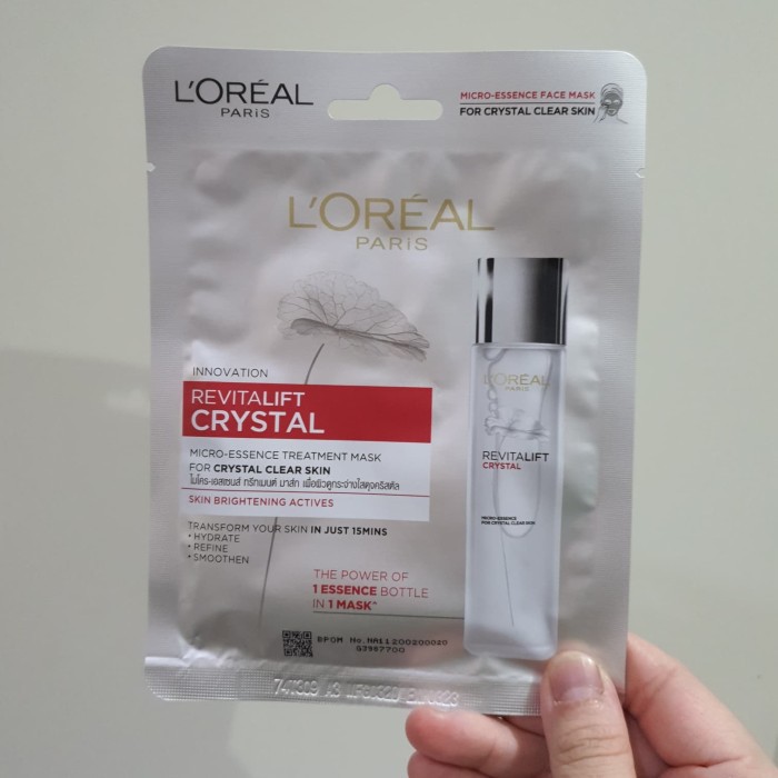 L'Oreal Paris Face Mask | LOREAL CRYSTAL ESSENCE SHEET MASK