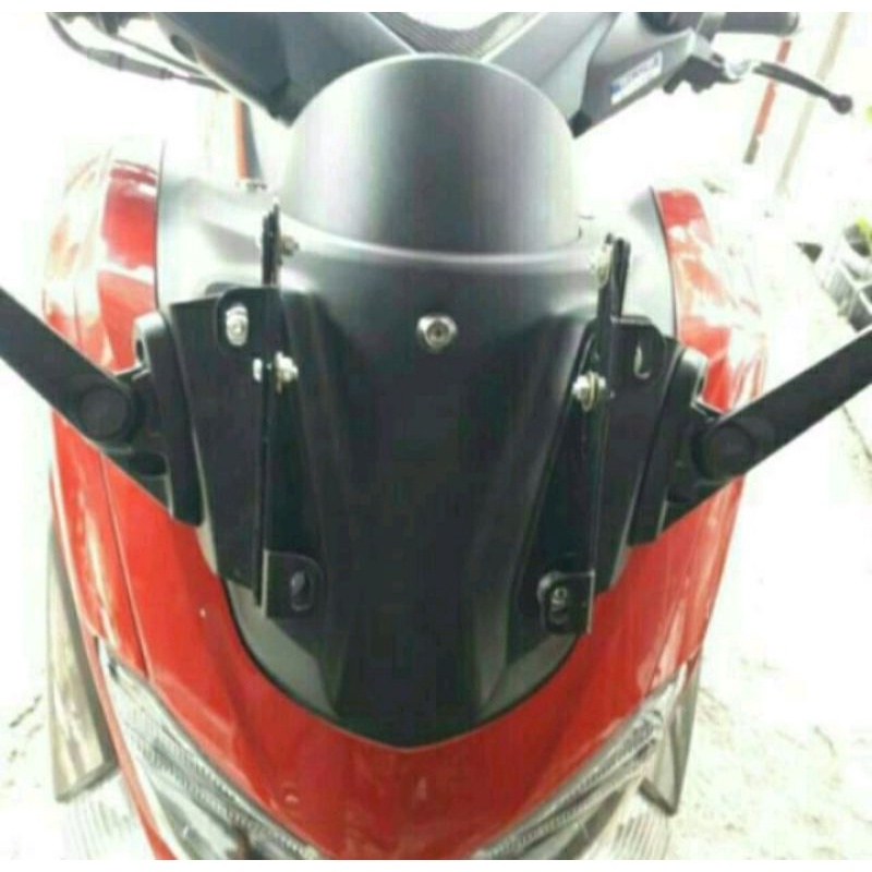 Breket Serpo / Wingshield + Breket Spion R25 For NMAX NEW/OLD(PNP) produk 100% sesuai iklan