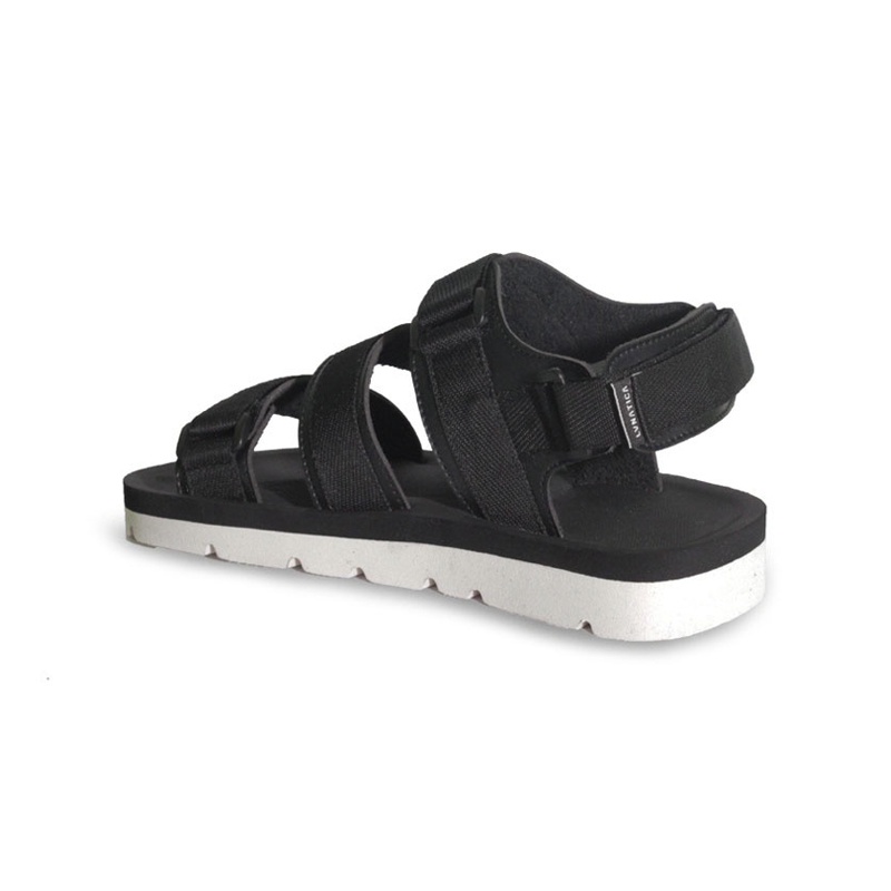 ALTO BLACK WHITE ORIGINAL x LVNATICA Sandal Casual Hitam Pria Sendal Gunung Kasual Jalan Santai Harian Main Hangout Lebaran Traveling Fashion Distro Remaja Dewasa Outdoor Adventure Premium Travelling Footwear Tali 2 3 Strap Keren Terbaru Kekinian Branded