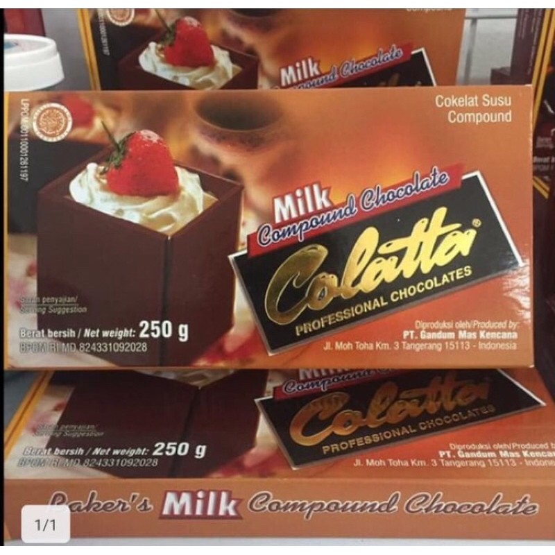 

collata milk compound chocolate 250gr