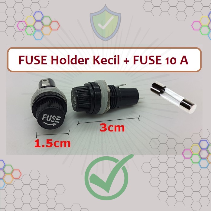 Fuse Holder Kecil Murah Sudah Termasuk Fuse 10A