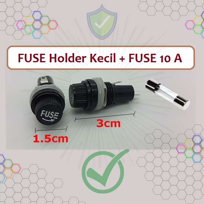 Fuse Holder Kecil Murah Sudah Termasuk Fuse 10A