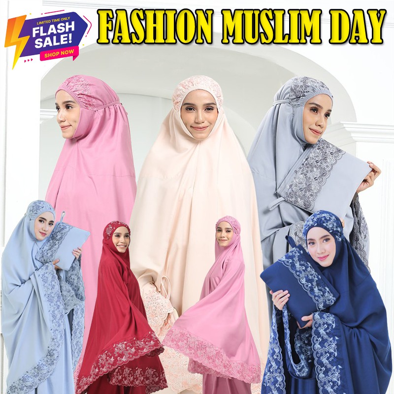 Mukena Dewasa Jumbo Mukenah Renda Bordir Premium Mukena Bali Mukena Traveli Multicolor Mukena Katun