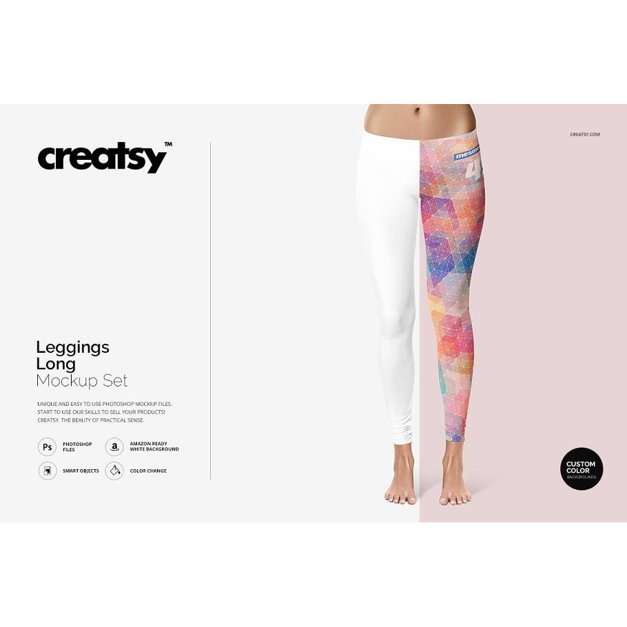 Leggings Long Mockup Set - Photoshop