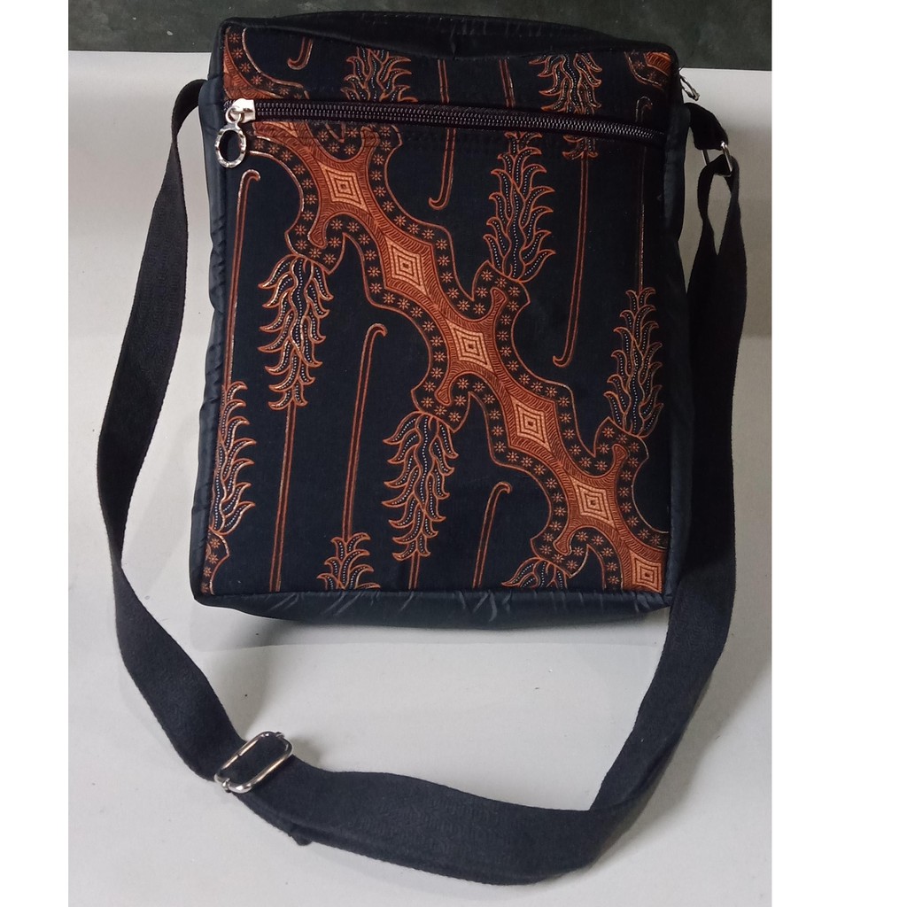 Tas Selempang Batik Full Motif Pria Wanita  / Tas Bahu Batik Corak Nusantara Bisa COD - Tas Batik Motif Corak