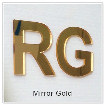 Huruf Timbul Akrilik Mirror Gold / Silver / Rose Huruf Timbul Akrilik Mirror Gold