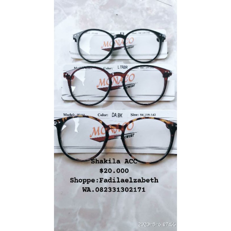 (Bayar ditempat) kacamata oval kacamata monaco
