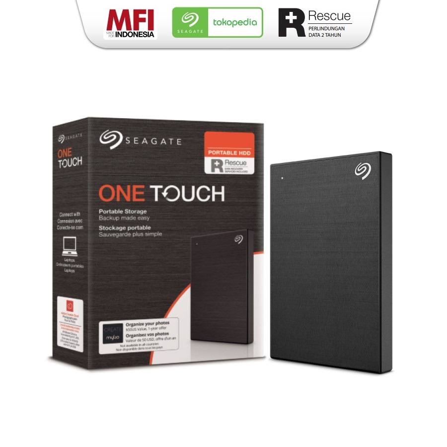 Seagate One Touch 4TB - HDD HD Hardisk External 2.5 USB 3.2