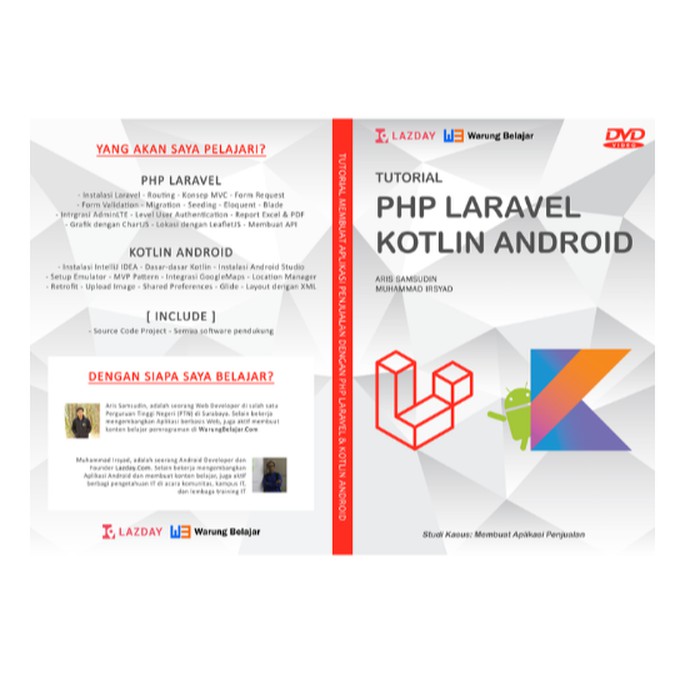 DVD Pemrograman PHP Laravel dan Android Kotlin Android Bahasa Indonesia-1