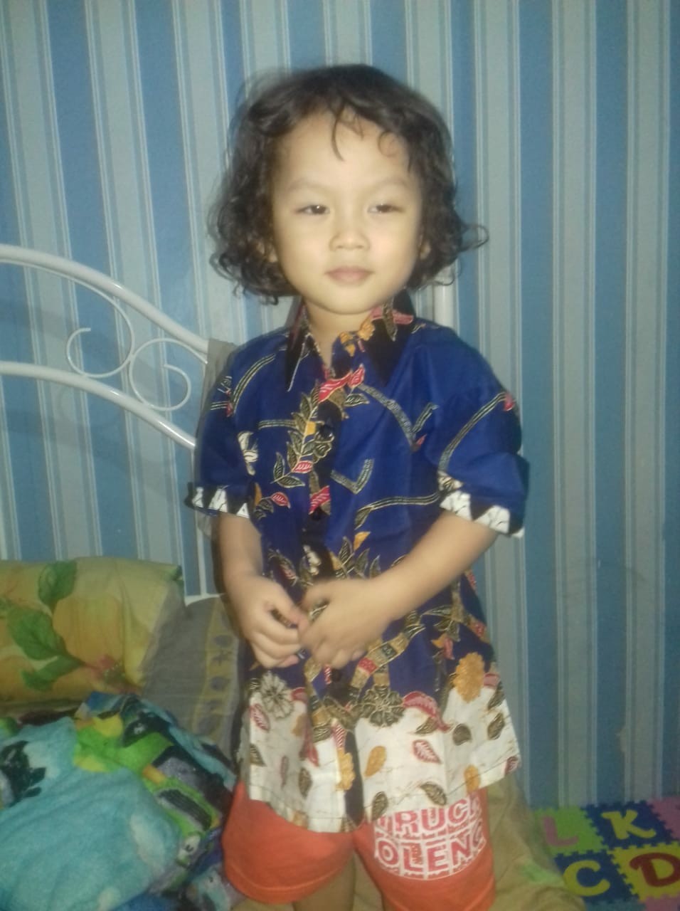 Qnunbatik Hem/kemeja Batik Anak Cowok Naura Madura