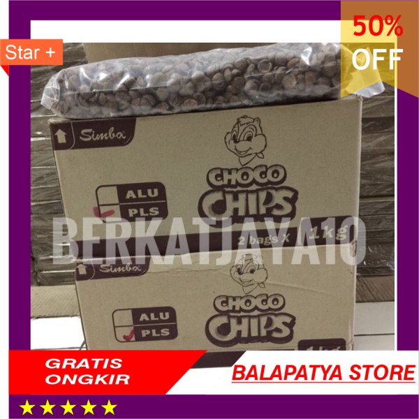 

TERMURAH CHOCO CHIPS SIMBA Kemasan 1 KG Enak Coklat Sejenis Koko Crunch