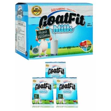 

Goatfit Milk Sachet isi 10 Sachet Rasa Original | Susu Kambing Plus Royal Jelly