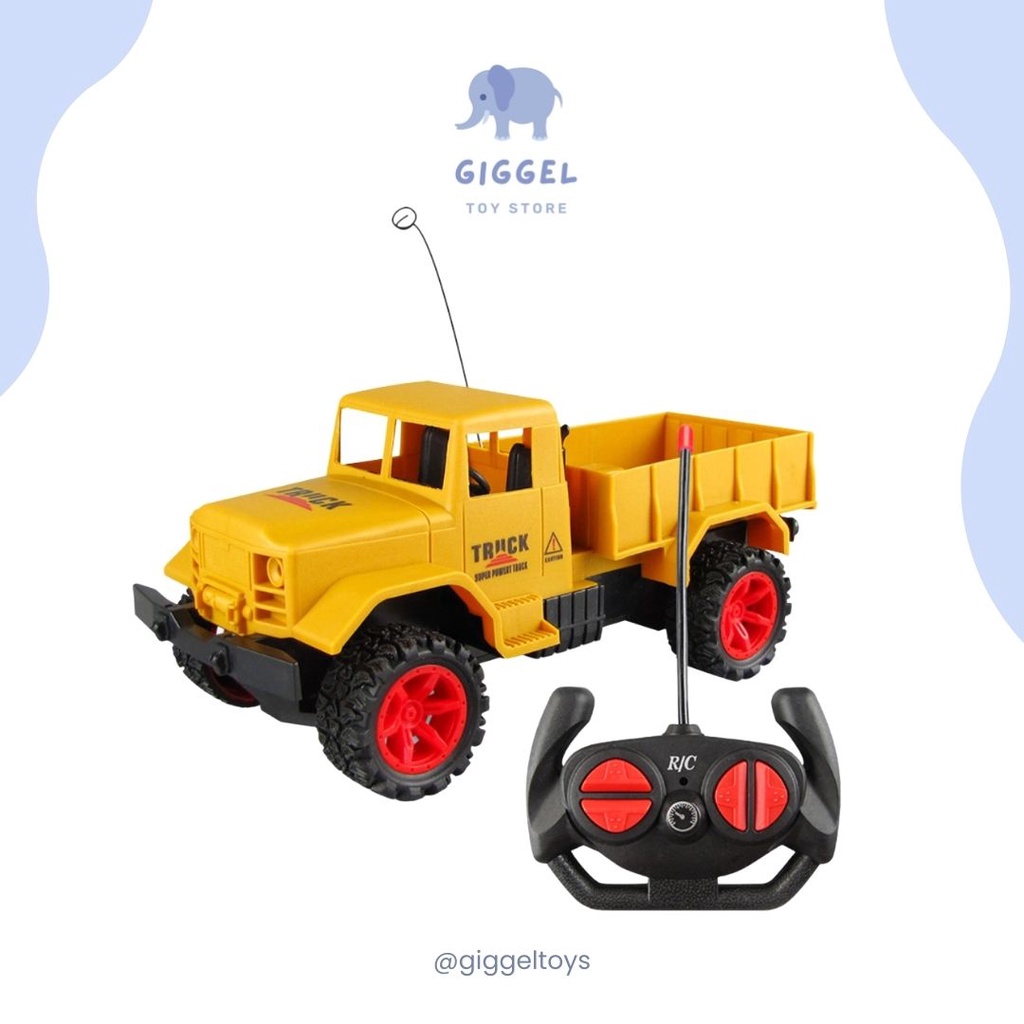 [ Giggel ] Mainan Anak Engineering Truck dengan Remote Control