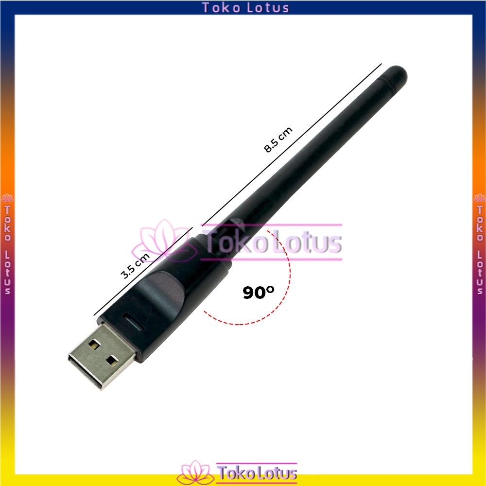 Bayar COD Wifi Wireless Adapter Receiver Komputer PC Laptop Antena READY STOCK  ADVANCE USB Dongle