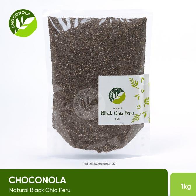 

Choconola Natural Black Chia seed Peru 1000 gram