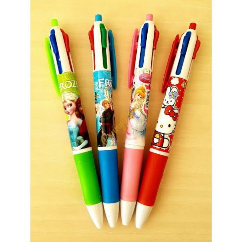 

Pulpen 4 warna warni Bolpoin Karakter Anak