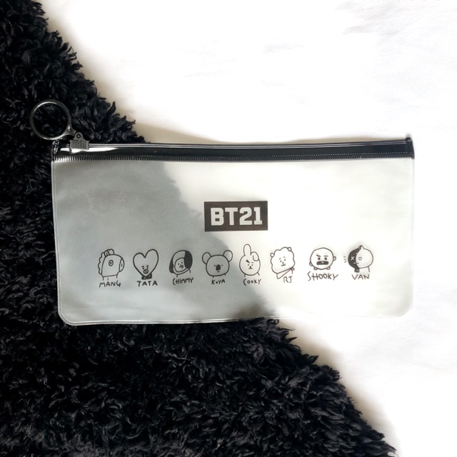 

BT21 Pencil Case / tempat alat tulis bening