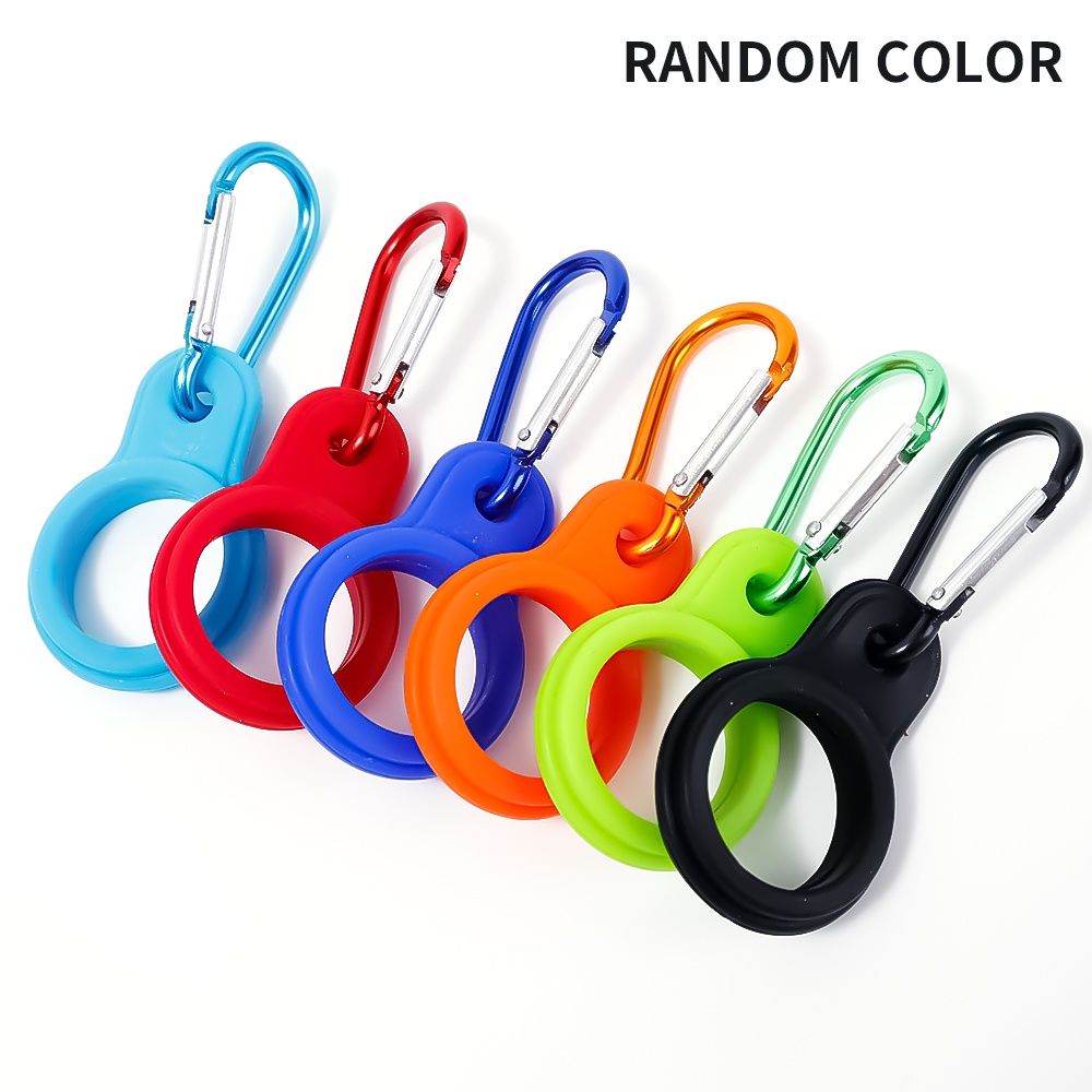 Klip Carabiner Holder Botol Minum Portable Bahan Aluminum Warna Acak