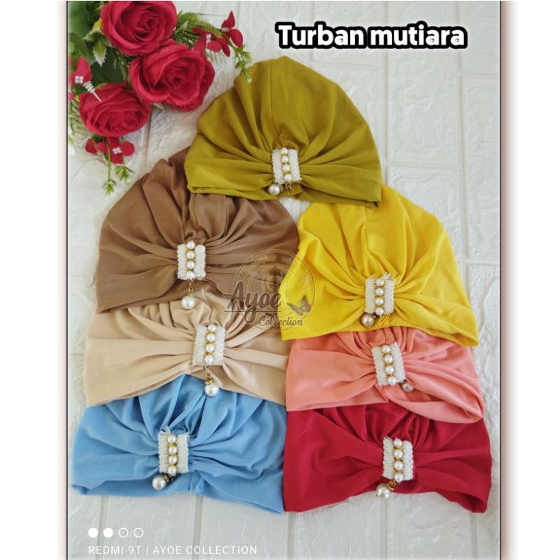 Turban bayi/ turban mutiara /turban bayi murah