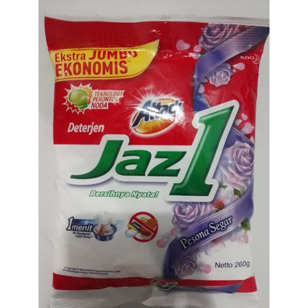 ATTACK JAZ1 260 GRAM DETERJEN BUBUK SABUN CUCI PAKAIAN JAZ 1 260 GR