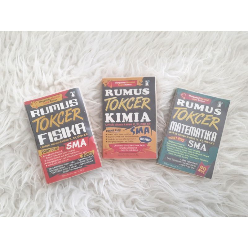 Buku Saku Pocket Book Rumus Tokcer IPA SMA Kimia Fisika Matematika