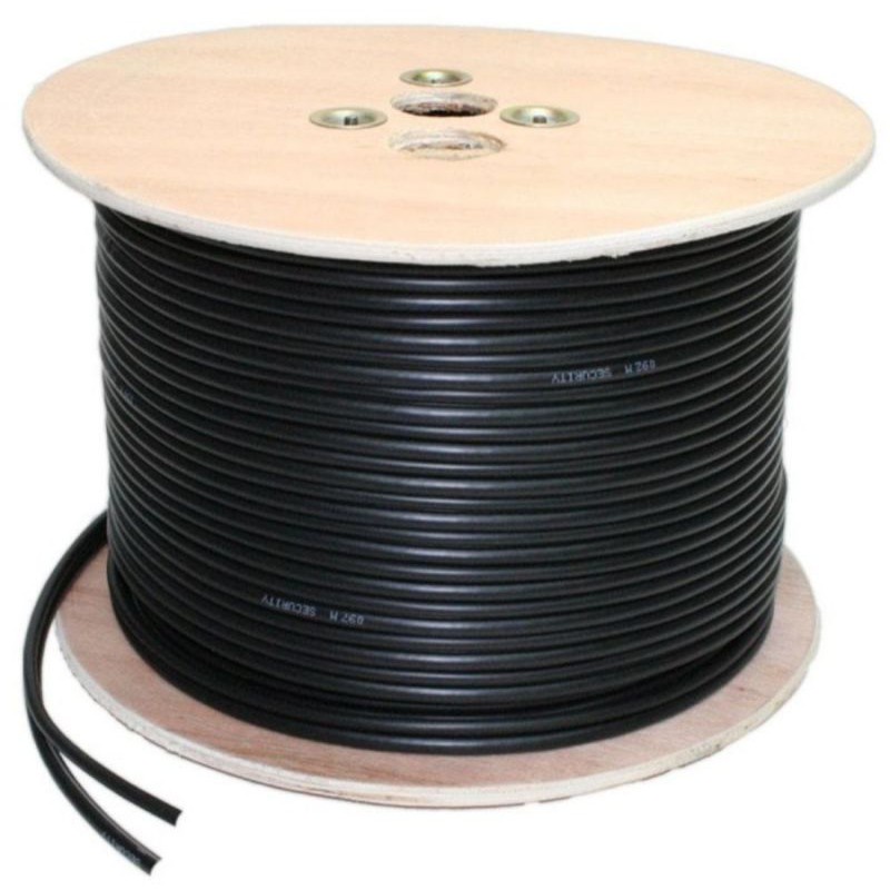 KABEL CCTV RG6+Power PER METER HITAM Outdoor