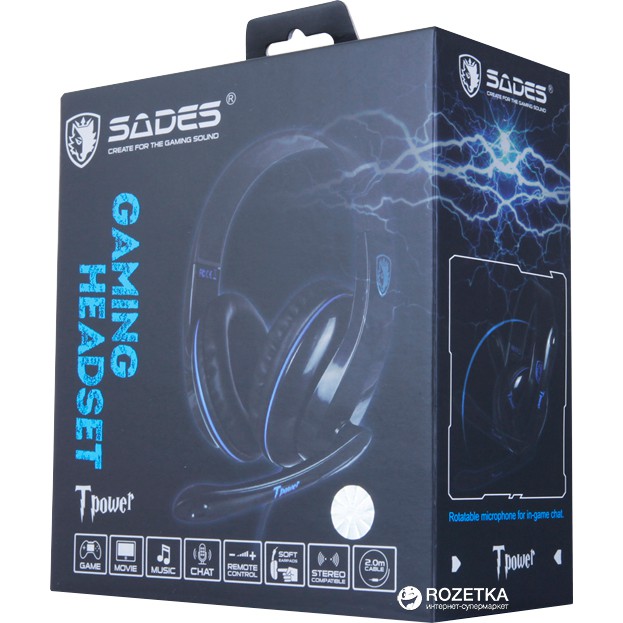 Headset Sades SA - 701 Tpower