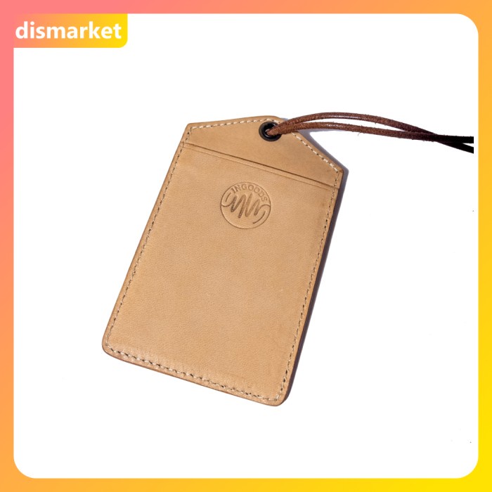 

Star Id Card Holder - Name Tag Kulit Sapi Asli Unisex - Gantungan Kartu Murah