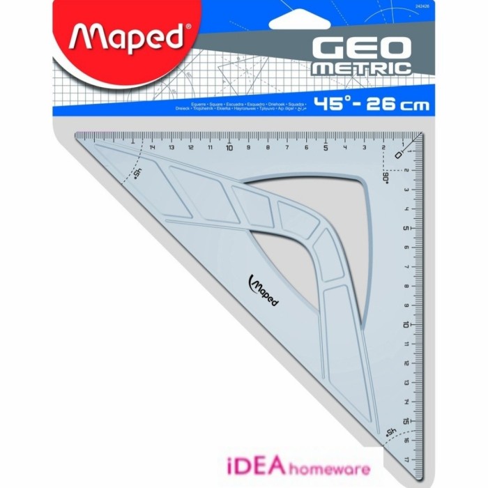 

Murah Maped Penggaris Segitiga Graphic Geometrik Murah 26 Cm Sudut 45 Diskon
