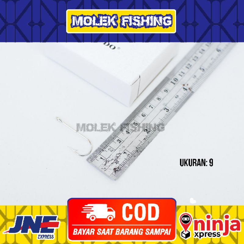 Kail Pancing Laut Batang Panjang JINDO NO 9  isi 100 Pcs Made in Korea | Kail Pancing Laut |